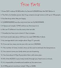 There are certain facts that are so staggering or downright strange that they sound completely made up. 7 Bell Ringers Ideas Fun Facts Funny Riddles Riddles