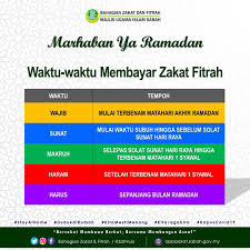 Waktu membayar zakat fitrah yakni saat bulan ramadhan. Jabatan Penerangan Sabah Twitterren Assalamualaikum Wbt Menjelang Ramadan Yang Bakal Tiba Berikut Adalah Waktu Waktu Membayar Zakat Fitrah Semoga Bermanfaat Sumber Bahagian Zakat Dan Fitrah Majlis Ugama Islam Sabah Japensabah