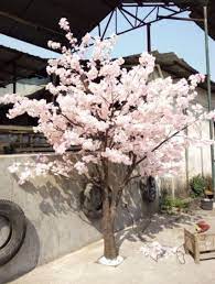 White Artificial Cherry Blossom Tree Fake Cherry Flower Tree Artificial Plant For Garden L Artificial Cherry Blossom Tree Blossom Trees Cherry Blossom Tree