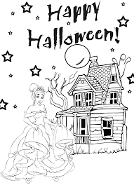 These disney coloring pdf pages are great party activities too. Halloween Princess Coloring Pages Coloring Home