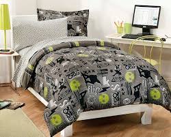 Black And Gray Bed In A Bag Twin Pin On Let S Hear It For The Boys