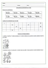 Avaliacao De Matematica 1 Ano Numerais 0 A 50 Alfabetizacao Blog