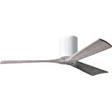 Honeywell palm island 52inch tropical ceiling fan with 4 sunset shade lights, five palm leaf s, indoor/outdoor, oilrubbed b. Matthews Ir3h Wh Bw 52 Irene 52 Outdoor Hugger Ceiling Fan With Remote Wall Control 3 Wood Blades Gloss White Buy Online In Angola At Angola Desertcart Com Productid 169362880