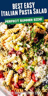 Easy Italian Pasta Salad Recipe In 2020 Easy Italian Pasta Salad Pasta Salad Italian Easy Pasta Recipes