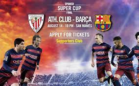 Maybe you would like to learn more about one of these? Athletic Club V Fc Barcelona Spanish Super Cup First Leg Ticket Applications From 3 August