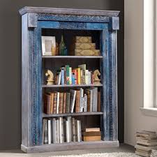 Solid Wood Bookcases Bookshelves Rustic Reclaimed Handcrafted The most common rustic bookcase material is wood. ballina reclaimed wood hand carved 4 open shelf standard bookcase