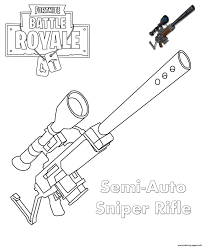 Sniper Fortnite Coloring Pages Printable Action bolt fortnite game gun sniper weapon icon. sniper fortnite coloring pages printable