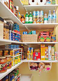 A small room in a kitchen that is used for storing food. How To Organize Your Pantry By Zones For Simple Effective Food Storage Better Homes Gardens