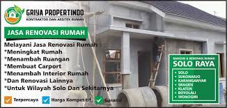 3.000.000 / m2 ~pondasi : Jasa Tukang Renovasi Rumah Harga Murah Di Solo Surakarta Griya Propertindo