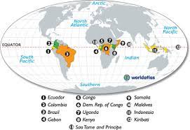 It is thus the southernmost latitude where the sun can be seen directly overhead. Map Of Countries The Equator Passes Throuth Worldatlas Com World Geography Geography Map Tropic Of Capricorn