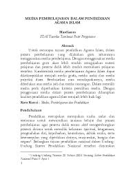 Materi pembelajaran ips terdapat banyak teori, jadi apabila guru hanya menggunakan media ceramah peserta didik akan kurang aktif dan pembelajaran terkesan monoton, akibatnya sulit tercipta interaksi antara guru dan peserta didik selama proses pembelajaran yang akan berdampak pada tujuan pembelajaran yang tidak tercapai. Pdf Media Pembelajaran Dalam Pai Pdf Hardianto Cally Academia Edu