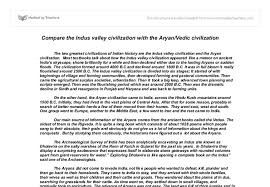 compare the indus valley civilization with the aryan vedic