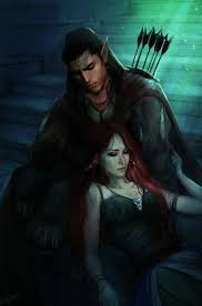 Male Elf Archer With Human Female Fantasy Art Couples Fantasy Art Fantasy Couples