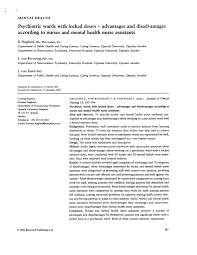 Our rescue lab, piper, was sad to be left behind as we all walked out the back door to head towards the equestrian center and the park. Pdf Psychiatric Wards With Locked Doors Advantages And Disadvantages According To Nurses And Mental Health Nurse Assistants