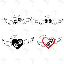 Paw Wing SVG, PNG, DXF for Cutting, Printing, Designing or more