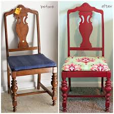 320 Sycamore Bright And Bold Chair Before And After Refinished Chairs Furniture Rehab Furniture Makeover