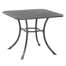 Vidaxl outdoor dining table steel 59 1 x35 4 x28 3 black china patio furniture metal wire mesh outdoor garden dining chairs hampton bay 42 in mix and. Kettler Square Mesh Top Steel Patio Dining Table Walmart Com Walmart Com