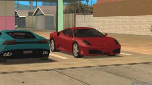 Ferrari F430 Low Poly For Gta San Andreas Model fits perfectly into the atmosphere of the game; ferrari f430 low poly for gta san andreas