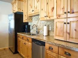 Quartz Countertops With Pine Cabinets Knotty Pine Kitchen Pine Kitchen Cabinets Knotty Pine Cabinets