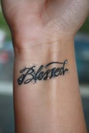 Blessed Tattoo On Wrist Men - Elegant Arts Tattoo
