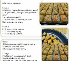 Langkah 4 sapukan kuning telur di atas tart yang telah disediakan. Resepi Tart Nenas Cheese Kiub Dunia Belajar