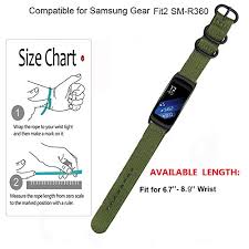 Gear Fit2 Fit2 Pro Watch Band Vicrior Nylon Ballistic Nato Woven Adjustable Replacement Watch Band Strap With Adapter Connector For Samsung Gear Fit