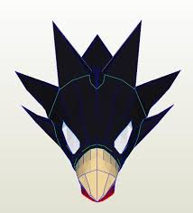 My Hero Academia Bird Mask Guy Fumikage Tokoyami Bird Head Mask Pepakura Unfold For Foam Etsy Anime Head Bird Masks Pepakura