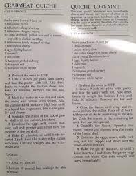 Breakfast Crabmeat Quiche Quiche Lorraine New York Times Cookbook Craig Claiborne Quiche Lorraine Quiche Lorraine Recipe Wine Recipes