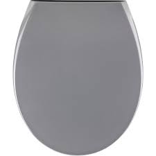 Abattant De Clipsable Avec Frein De Chute Polypropylene Fast Clip Gris Zingue Abattant Chute Et Clip