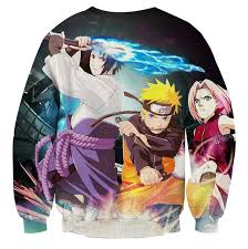 Check spelling or type a new query. Naruto Sasuke Sakura Team 7 Shippuden Anime Cool Sweatshirt Saiyan Stuff