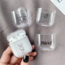 Fashion Luxury Transparent Hard Case For Apple Airpods Case Headphone Accessories Protective Cover For Airpods Charging Box Case Headphone Accessories Apple Phone Case Apple Accessories