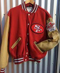 49ers Forty Niners San Francisco Nfl Varsity Letterman Jacket Etsy Varsity Letterman Jackets Forty Niners Nfl San Francisco
