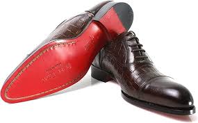 Ivan Troy Ali Men's Dress Shoes/Crocodile Embossed Shoes/Italian Men's  Shoes/Men's Leather Dress Shoes/Italian Oxford Shoes/