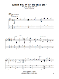 The original version was first sung by jiminy cricket (cliff edwards) and is heard over the opening credits and in the final scene of the film. When You Wish Upon A Star By Ned Washington Solo Guitar Guitar Instructor