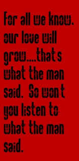Paul Mccartney Listen To What The Man Said Song Lyrics Songs Music Lyrics Song Quotes Music Quotes Great Song Lyrics Lyrics To Live By Pop Lyrics