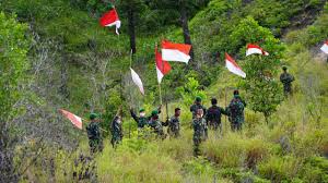 Mendaki gunung marapi 17 agustus 2020. Korem 181 Pvt Kibarkan 2045 Bendera Merah Putih Dan Tanam 2045 Pohon Di Gunung Kali Ampat Radar News