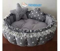 trendbaby gri yildiz yuvarlak oyun minderi babynest cocuk oto koltugu mi nder bebek urunleri
