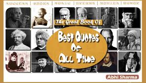 Good actions are a guard against the blows of adversity. Download The Great Book Of Best Quotes Of All Time Pdf