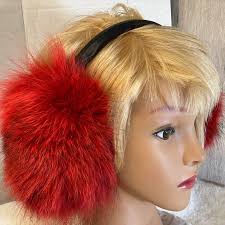 Red Fox Fur Earmuffs
