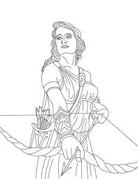 Artemis From Greek Gods And Goddesses Coloring Page Netart In 2020 Greek Gods And Goddesses Greek Gods Coloring Pages