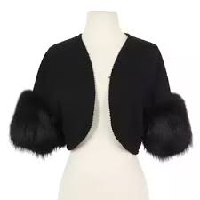 Michael Michael Kors Reversible Leopard And Logo Quilted Puffer Jacket Black Wool Shrug With Fox Fur And Gimp Braided Trim Fur Coat Vintage Vintage Fur Fur