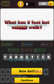Riddle Quiz Brain Games Level 59 What Has 3 Feet But Cannot Walk Answer
