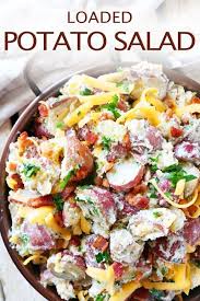 Loaded Potato Salad The Anthony Kitchen Recipe Loaded Potato Salad Loaded Baked Potato Salad Baked Potato Salad
