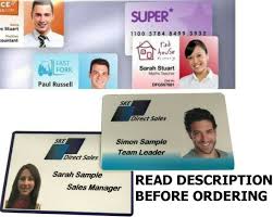 It also provide qr code, barcode generator. Custom Printed Plastic Id Cards Staff Name Badges Membership Business Cards Ebay
