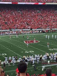 camp randall stadium section v row 46 seat 20 home of