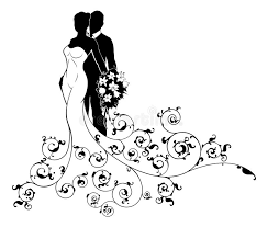 Shop cute floral dresses, printed dresses & pattern dresses at review australia. Bride And Groom Couple Wedding Silhouette Abstract Stock Vector Illustration Of Dress Dancing 121550806