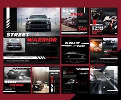 10 Car Automotive Social Media Templates Instagram Template Design Social Media Design Inspiration Website Design Inspiration Business