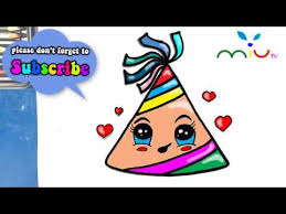 How To Draw A Party Hat Easy And Cute Miukidstv Youtube The 29 high resolution 300dpi png birthday party hats free clipart files with transparent backgrounds are perfect for digital scrapbooking, teacher's worksheets. how to draw a party hat easy and cute miukidstv
