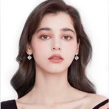 HORRIPAL 2CTTW DVVS1 Round Brilliant Moissanite Ear Studs in S925 Sterling  Silver for Women (GRA Certificate Included)