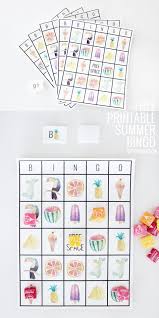 Summer Free Printable Bingo Cards For Kids Free Printable Adorable Summer Bingo Cards Pretty Providence Summer Bingo Cards Summer Bingo Printable Summer Bingo
